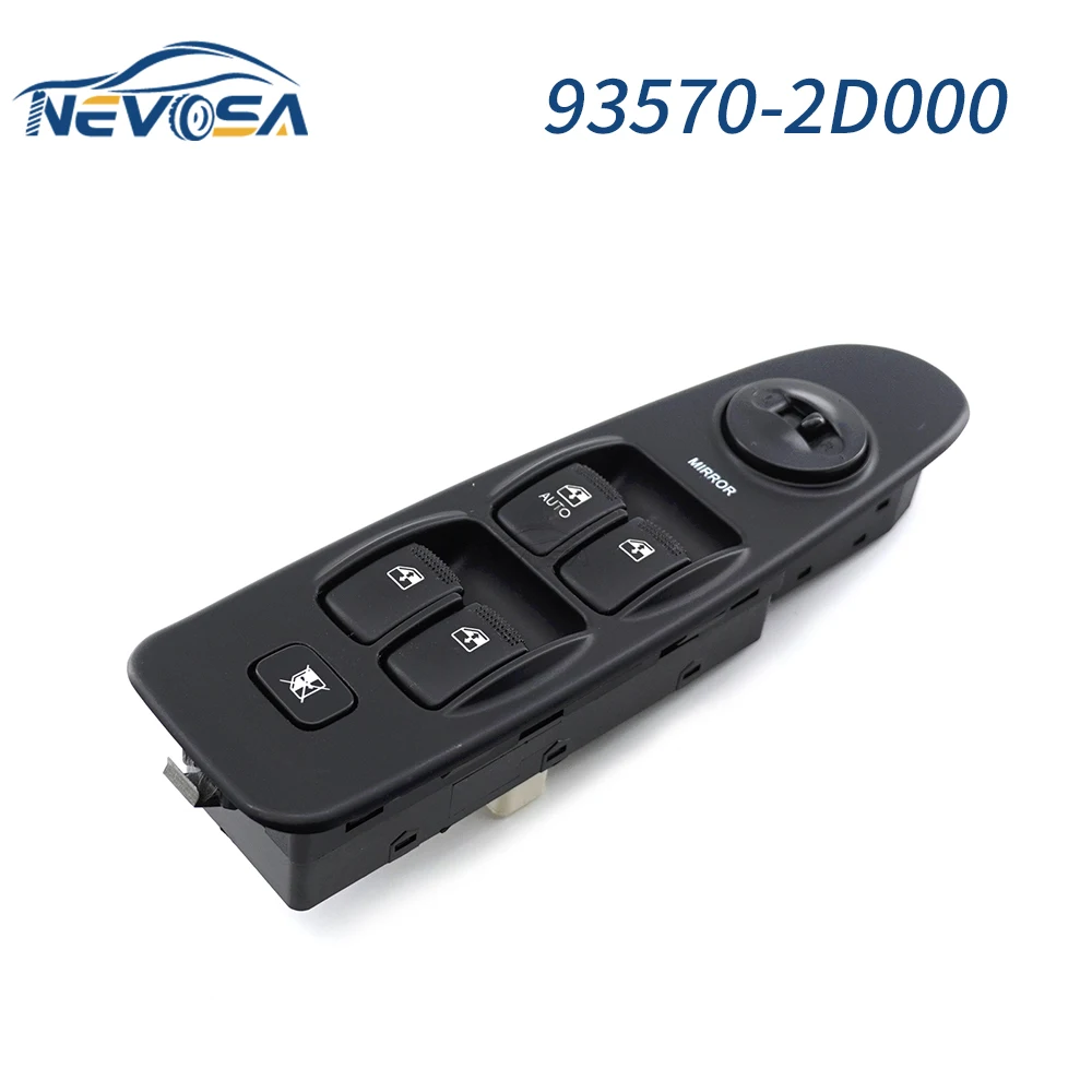 

NEVOSA 93570-2D000 LHD Front Left Black Car Window Control Switch For Hyundai Elantra 2001-2006 935702D000 93570-2D100