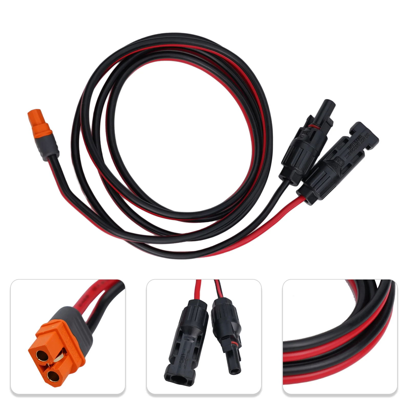 1 5m 12AWG XT60i (2+1) Signal Pin Female To Solar Connecting Extension Cable Perfect Fit For Portable Solar Panels