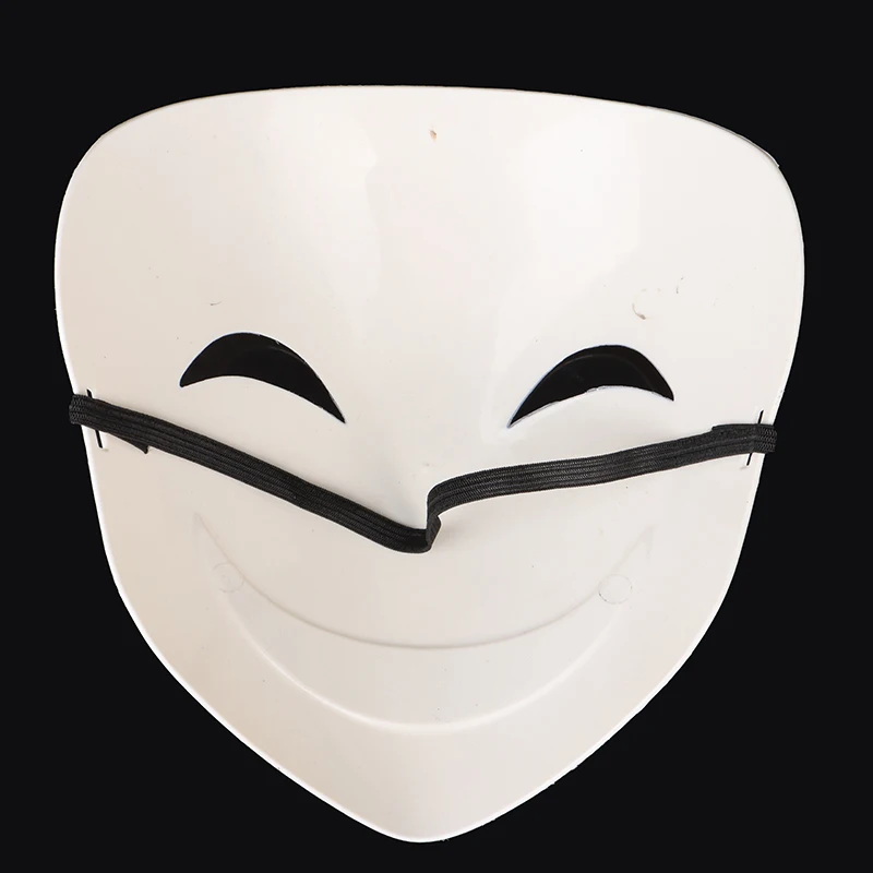 Weiße Unisex-Lächeln-Maske für Erwachsene, japanischer Anime, Black Bullet Hiruko, sichtbarer Helm, Cosplay-Kostüm-Requisiten, Halloween-Geschenkkollektion – Detail 11