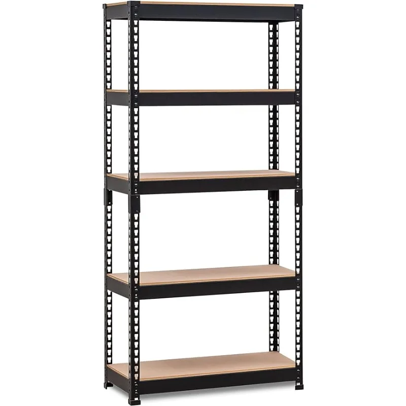 

HOMEDANT 28"W X 12.3"D X 59.5"H 5-tier Metal Shelving Unit Adjustable Garage Storage Utility Rack Heavy Duty Shelves