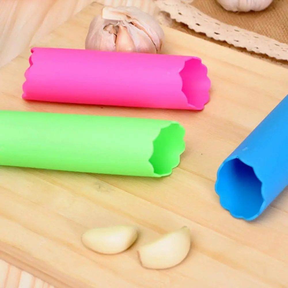 Description Picture 2 of item1pcs Garlic Peeler Skin Remover Roller Keeper Easy Quick to Peeled Garlic Cloves Reusable Silicone Tube Roller Garlic Peeling