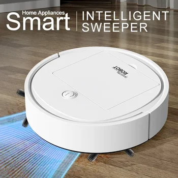 USB Sweeping Robot Vacuum Cleaner Mopping 3 In 1 Smart Wireless 1500Pa Dragging Cleaning Sweep Floor for Home Office 1