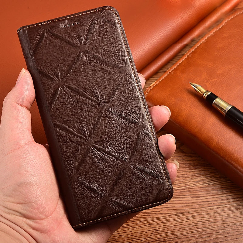 

Genuine Leather Case For Samsung Galaxy J2 J3 J4 J5 J6 J7 J8 Plus Core 2017 2018 First Layer Cowhide Kickstand Flip Cover