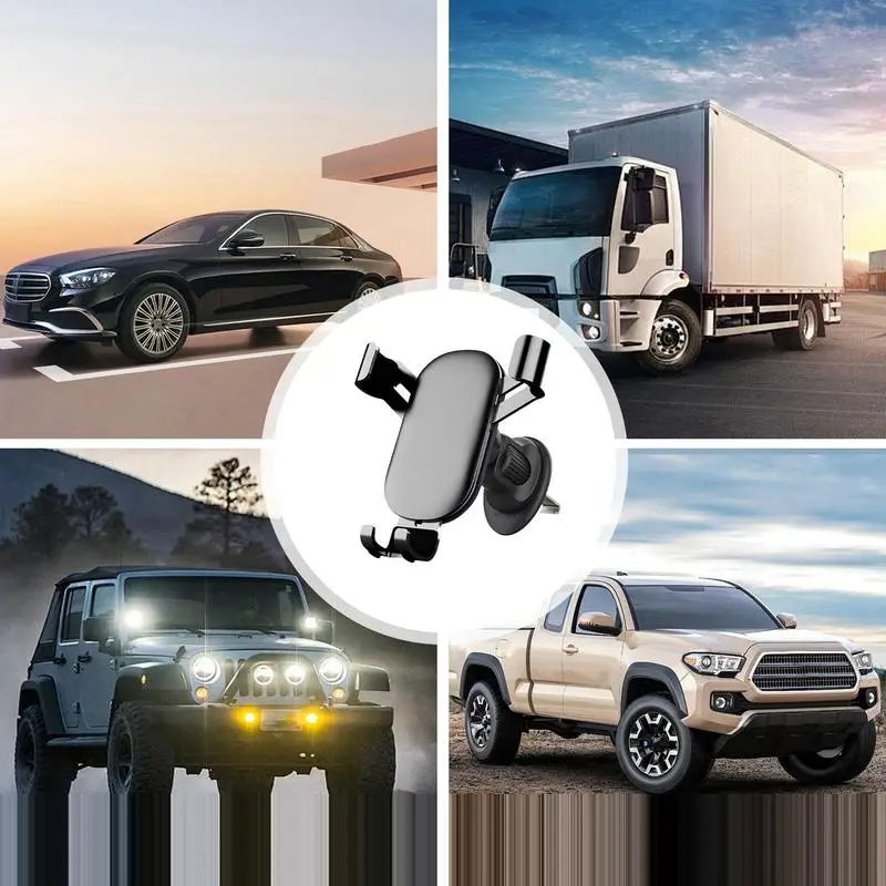 Hands Free Air Vent Phone Holders Anti-Slip Secure Grip Cell Phone Automobile Cradles Phone Holder Secure Driving Automobile