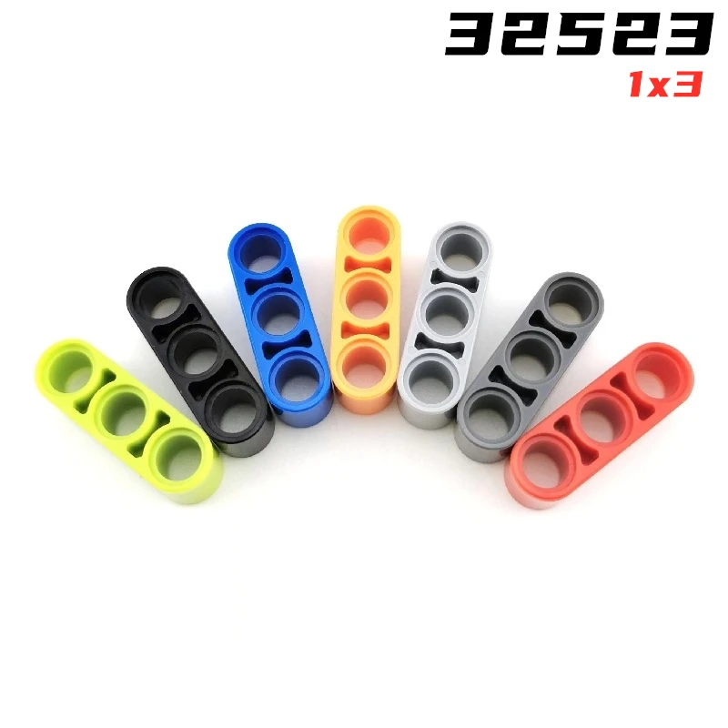 Rainbow Pig Moc Parts 32523 41482 High-Tech Liftarm Beam 1X3 Mattoni Compatibili Spessi Diy Building Block Particelle Giocattolo Cervello Per Bambini