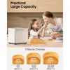 25-in-1 Bread Maker Machine with Automatic Dual Dispenser, 2LB Stainless Steel Breadmaker with Gluten-Free 5
