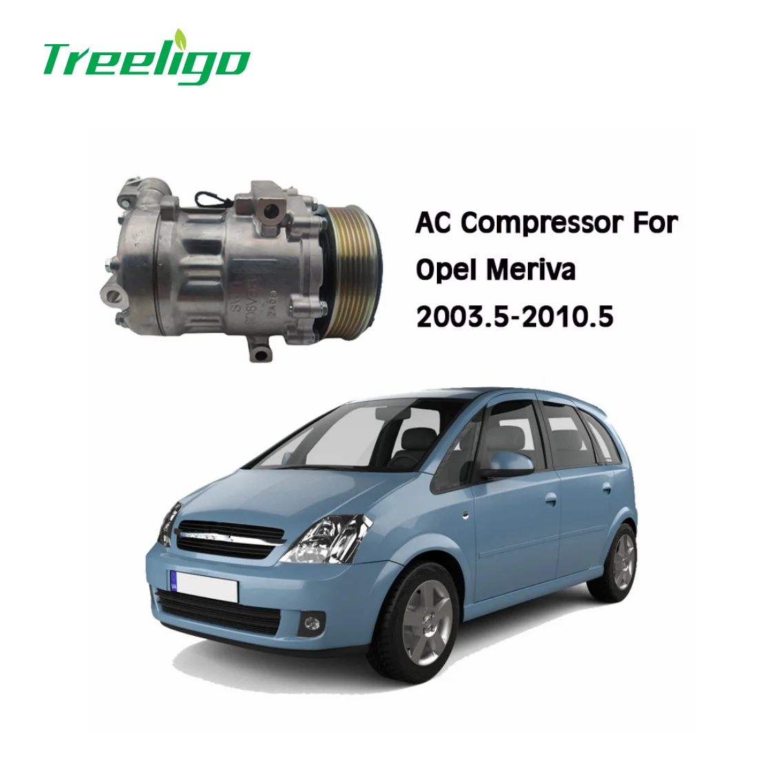 

334-151 8FK 351 Car A/C Air Conditioning Compressor For Opel Meriva 2003 2004 2005 - 2010 Automotive AC Conditioner Compressor