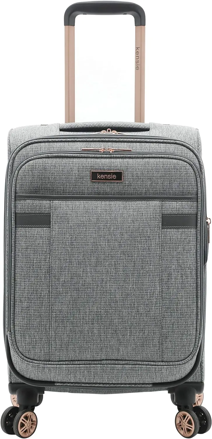 Suitcase Set Kensie Hudson Softside 3-Piece Spinner Luggage Set 16