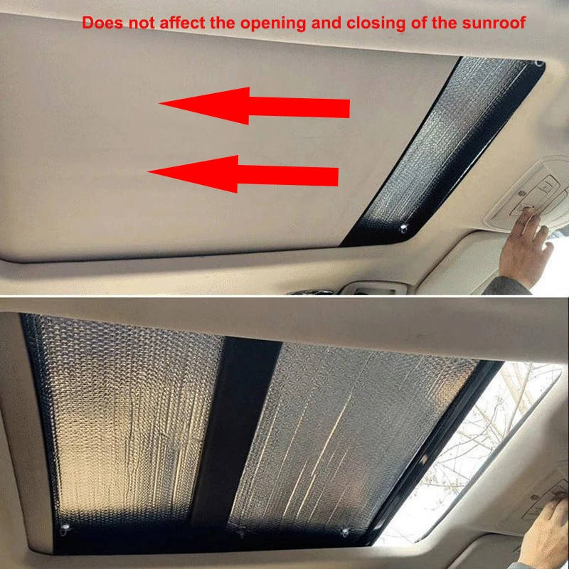 Auto Sunroof Sunshade for Audi Q5 8R 2017-2009 2010 2011 2012 2013 2014 Car Accessorie Roof Sunscreen Heat Insulation Windscreen