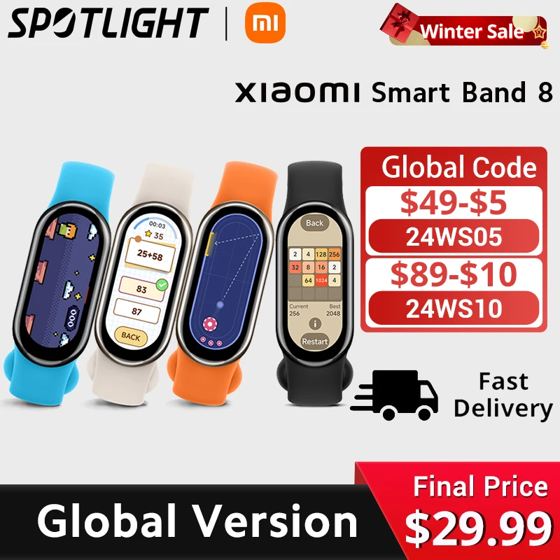 [Xiaomi Smart Band 8] Supporta 150 + Modalità Sportive Schermo Amoled Da 1.62 Pollici Durata Della Batteria Ultra 16 Giorni