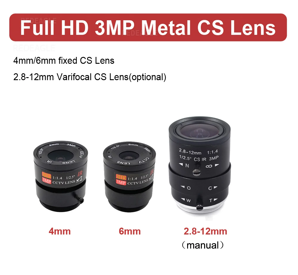 2K PC Webcam HD 6mm 2.8-12mm/5-50mm Varifocal Manual Zoom Lens 4MP 30fps 2560x1440 MJPG UVC High Speed USB Computer Camera 6