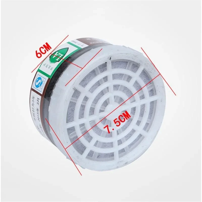 Cartouche filtrante 40mm 2 pièces pour masque à gaz - Filtre respirateur peinture