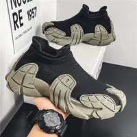2025 Spring/Summer New Casual Soft soled Sneakers, Large Sized Shoes, Men's One Step Breathable Dad Shoes 2