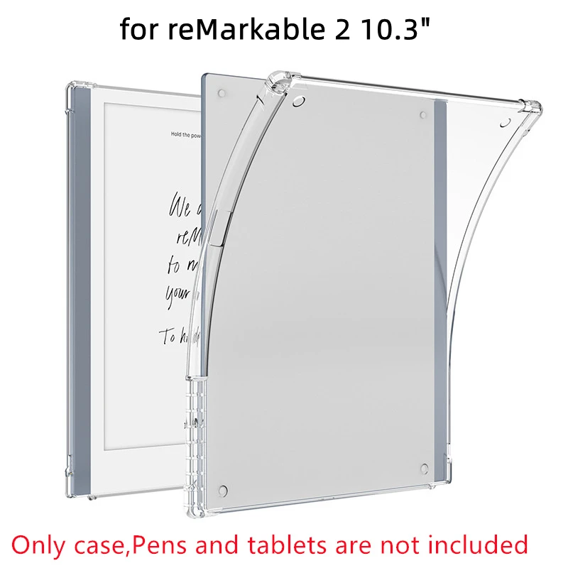 Transparent TPU Protective Case with Pen Slot - Soft Cover