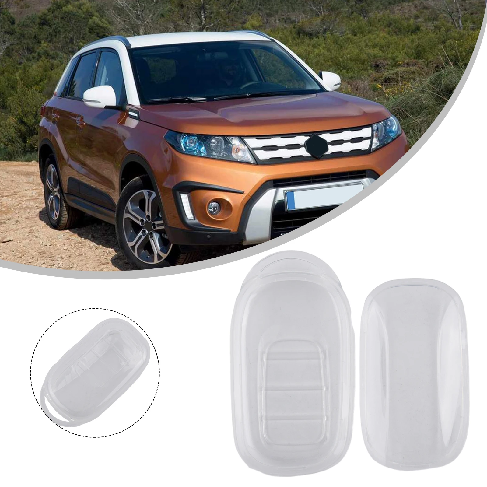 

For Honda 2023-2024 Transparent Clear Car Key Fob Cover Case Holder Key Case Cover Bracket Accessory