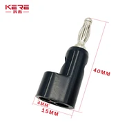 40pcs/4mm Adaptor Electrical Connecting bending  L shape Banana Jack Plug Socket for Binding Post Test Terminal Connector 5