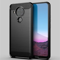 Shockproof Soft Silicone Protective Bumper Phone Case Cover for Nokia 6.2 7.2 (Black)