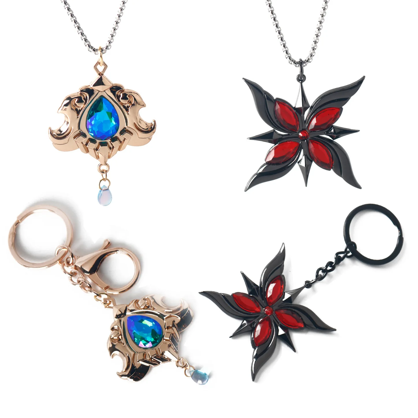 Keychain Pendant Cosplay Necklace Wendy Feather Servant Alloy Gem Keychain Necklace Arecino Gem Necklace Keychain Birthday Gift for Boys and Girls Accessories
