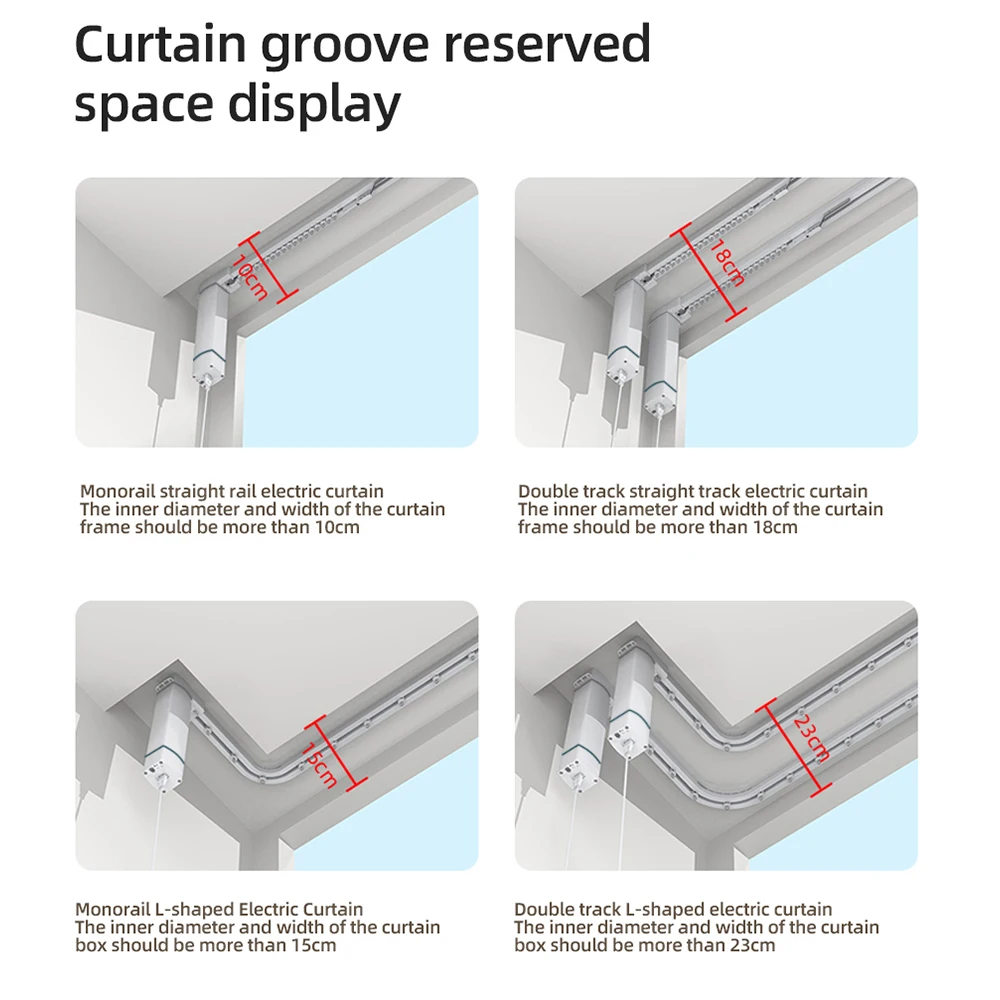  Smart Curtains System, Electric Curtain Track Works with Apple  Homekit, Automatic Curtain Opener with Electric Curtain Tracks, Compatible  with Alexa Google Home Apple Home (2.1M (82.6 inch)) : Home & Kitchen