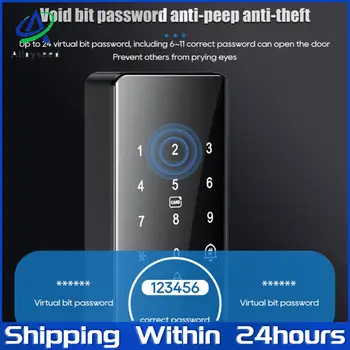 Fingerprint Door Lock Fingerprint / IC Card / Password / Key Unlock Keyless Entry Door Lock for Home Office Apartment 1