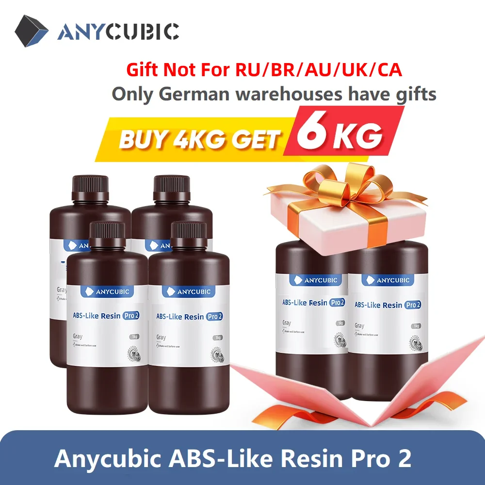 Plus récent 4 pièces/lot Anycubic ABS comme résine 3d Reisn haute précision UV 405nm pour LCD SLA DLP Anycubic Photon résine imprimante 3d
