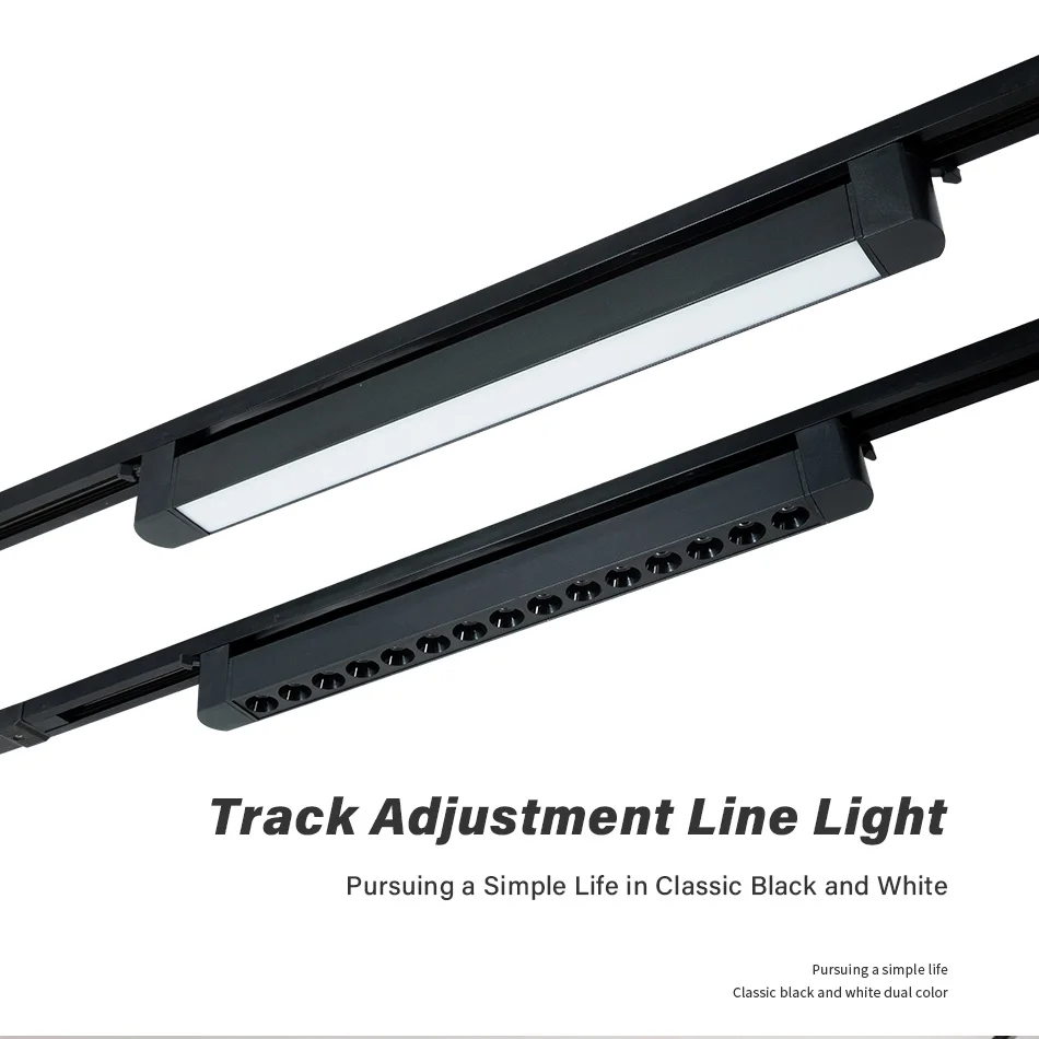 Description Picture 5 of item3-wire Long track lighting AC110V 220V LED Fill Light Live Linear Lamp LED Grille Guide Lamp 10W 20W 30W Floodlight Spotlight