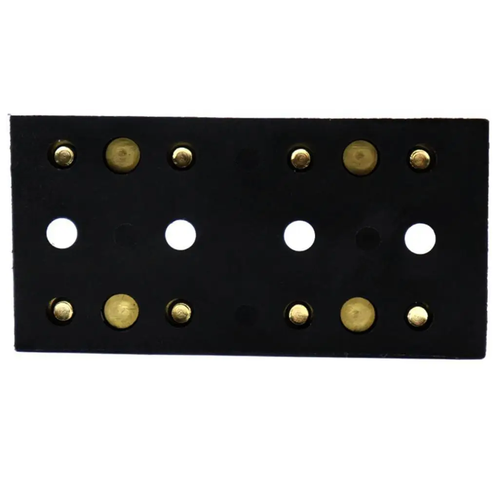 

RV Car Brass Buss Positive & Negative 8 Terminal 32V 60A Dual Bus Bar