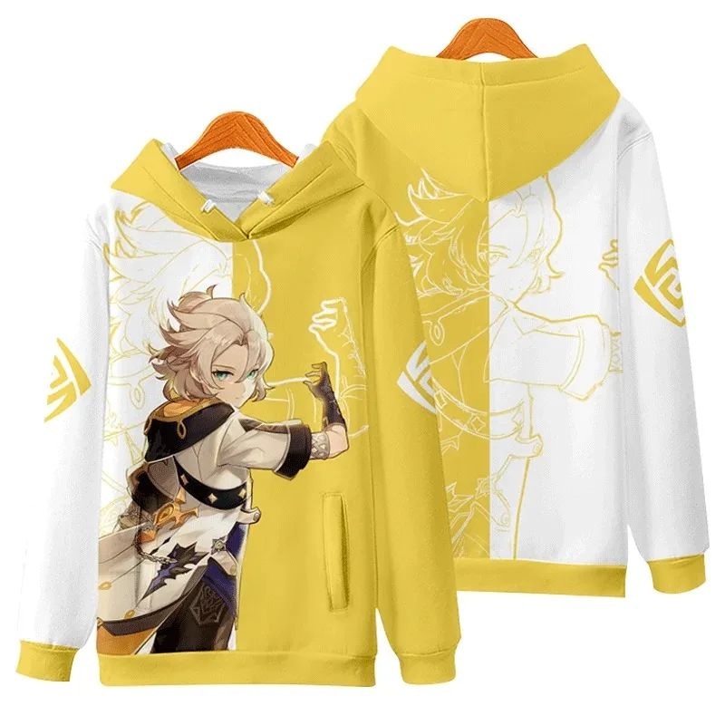 Genshin Impact Gorou Cosplay Hoodie Women Men Harajuku Sweatshirt Streetwear Hip Hop Pullover Hooded Jacket Casual Sportswear