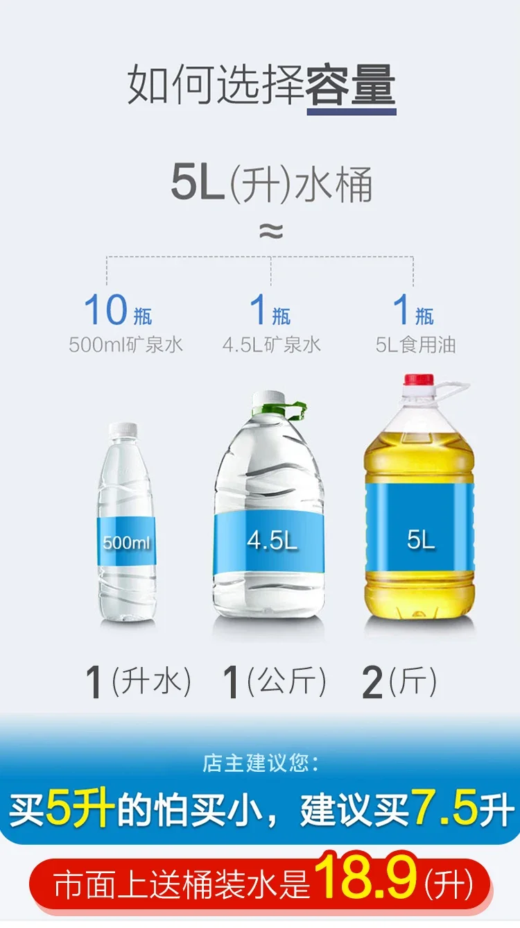 Description Picture 2 of itemWater dispenser, household mineral water bucket, water storage bucket, tea table, plastic bucket, food grade