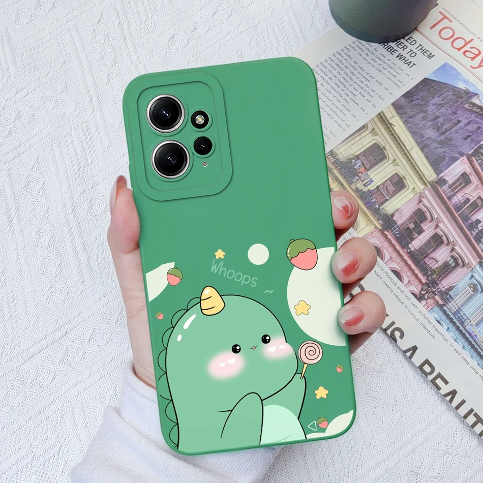 thumbnail image 1 of Funda para Xiaomi Redmi Note 12, 12 S, 4G, 5G, silicona líquida, suave, cuadrada, bonita, antigolpes, funda trasera de teléfono para Redmi Note 12 S, 1 of 5