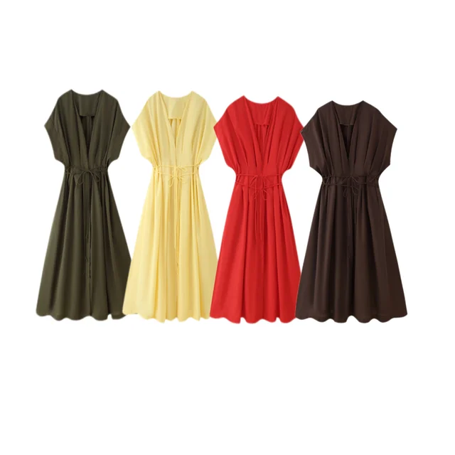 2025 Spring Summer Vintage Women Dresses - Image 6