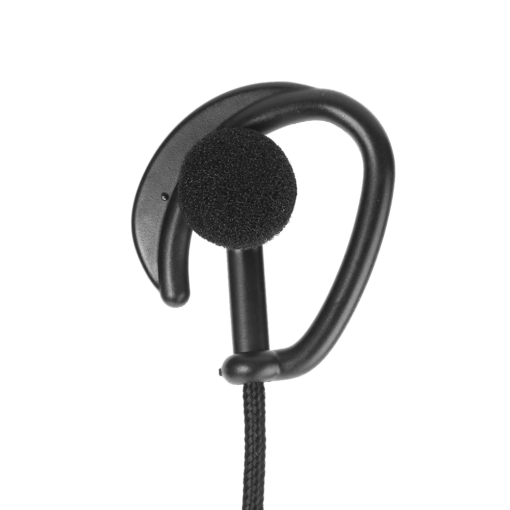 바오펑 무전기용 2핀 이어폰 헤드셋 PTT 인터폰 마이크 이어폰 이어훅