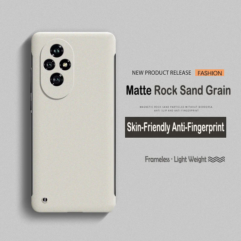 Luxury Matte Frosted Frameless Ultra Thin Case with Hard Lens Protection