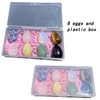 8 eggs plastic box