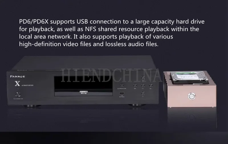 Pannde PD6X/PD-6 Blu-ray 4K Ul-tra HD Elite Audio Video HDR SACD