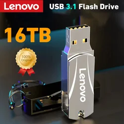 Lenovo Metal Drive Usb 3.1 High Speed 16TB 8TB File Transfer Usb Disk Flash Ultra Large Capacity Waterproof Mechanical Style