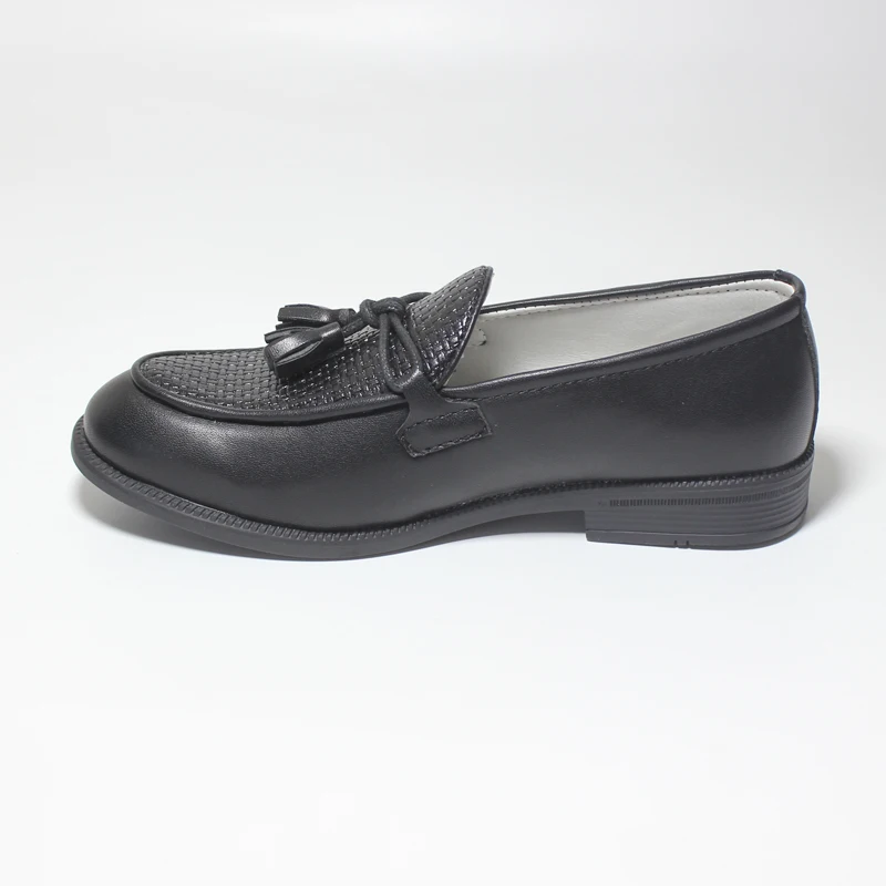 حذاء أسود غير لامع من الجلد الصناعي للأولاد ، حذاء...