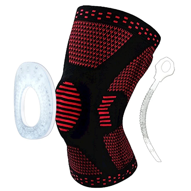 Tcare 1 Piece Professional Compression Knee Brace Support for Arthritis Relief, Joint Pain, ACL, MCL, Meniscus Tear Post Surgery Red - 1 Piece