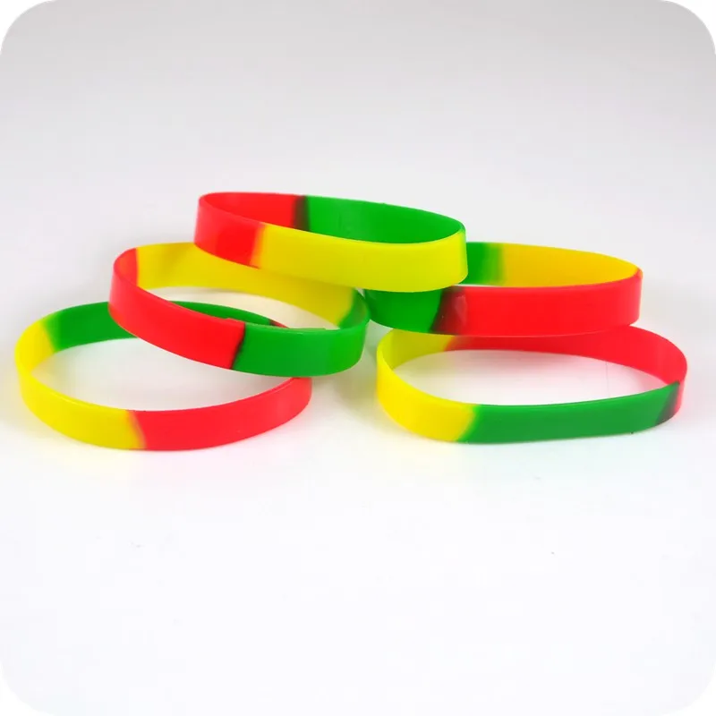 10x AFRICA Jamaica Rasta Reggae Punk Hiphop Silicone Bracelet Wristband silicone bracelet