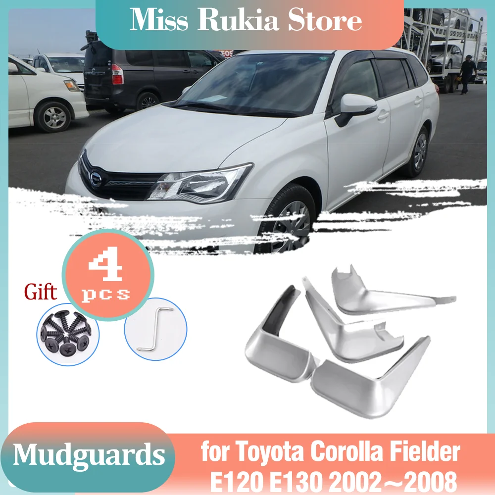 

Mud Flaps for Toyota Corolla Fielder E120 E130 2002~2008 Mudguards Splash Guards Fender Flare Spoiler Car Wheel Accessories 2003