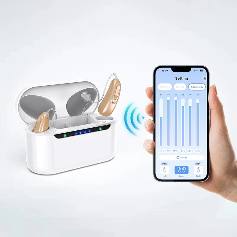 30 Channel Bluetooth Program Hearing Aid Rechargeable Ear Hearing Aids for The Elderly Audifonos Sound Amplifier for Deafness