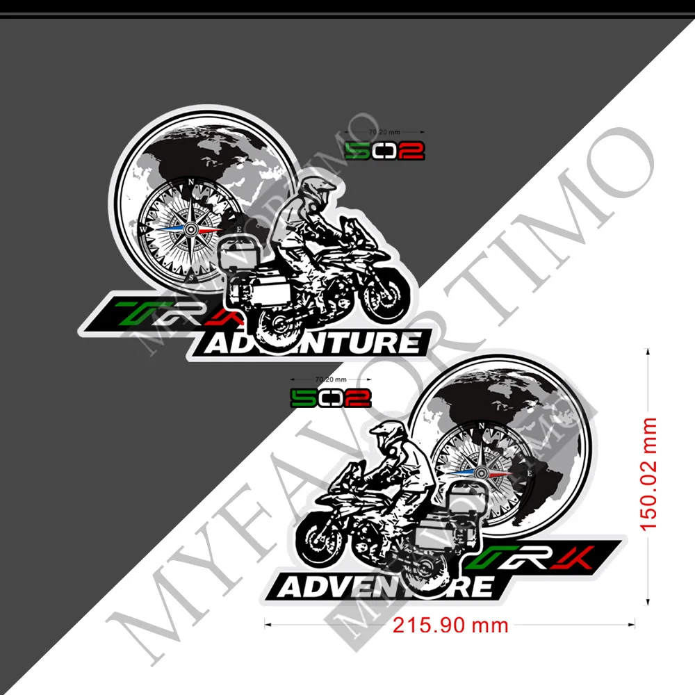 Adesivi Moto Alluminio Top Side Trunk Valigie Box Panniers Decalcomania Per Benelli Trk502 Trk 502 Adventure