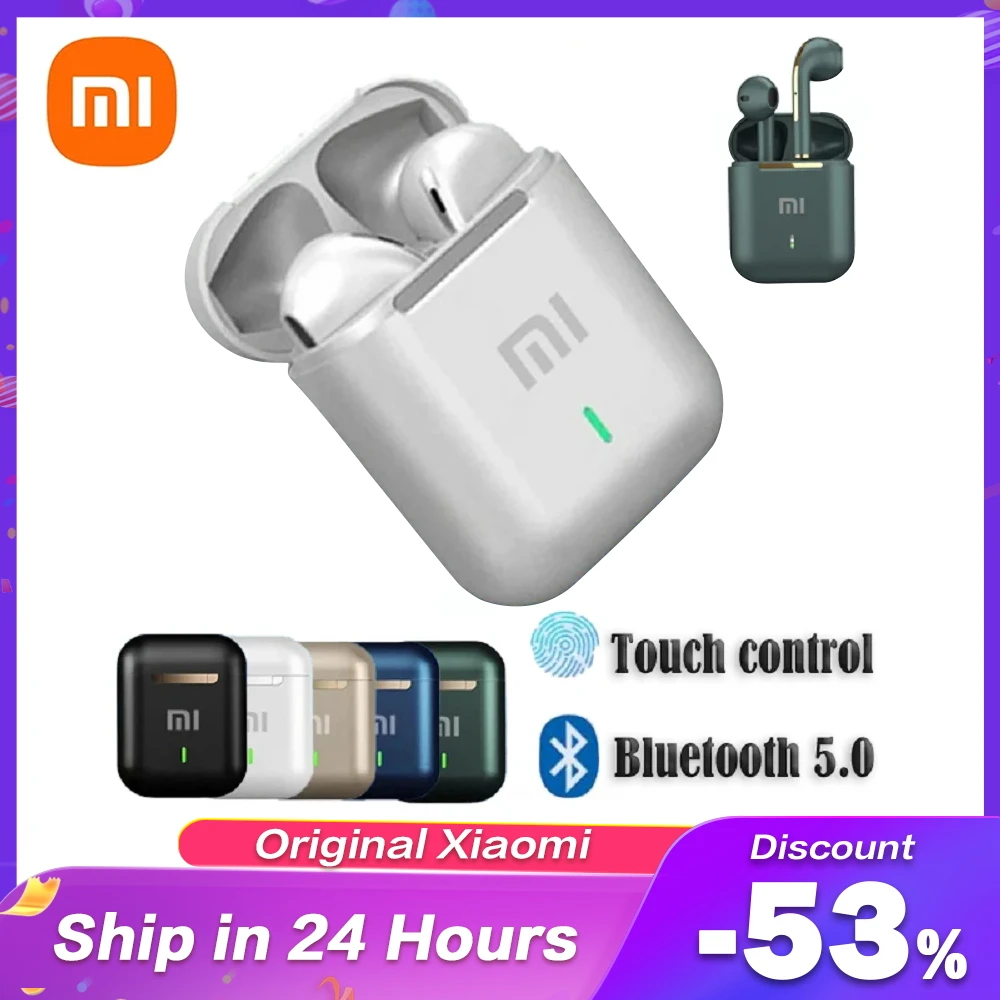 

Xiaomi J18 Bluetooth Headphones TWS Wireless Headphones In-Ear Earbuds with Mic Stereo Music Sports Headphones for Smartphones
