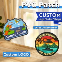 Пользовательские 3D нашивки из ПВХ, персонализированные резиновые нашивки, утюг на куртках, шапки, индивидуальные военные силиконовые нашивки из ПВХ на липучке — изображение 2