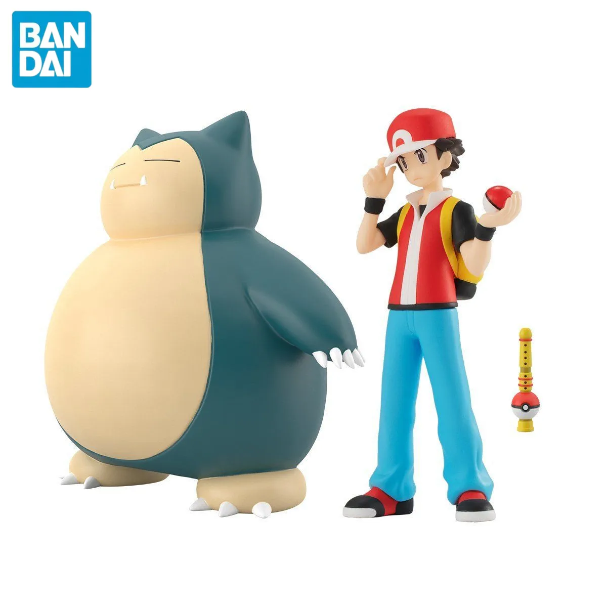 

Bandai Pokemon Red Shokugan SCALE WORLD Snorlax Kanto Region Poke Flute Figure Toys Genuine Pokemon Go Anime PVC Model Gift