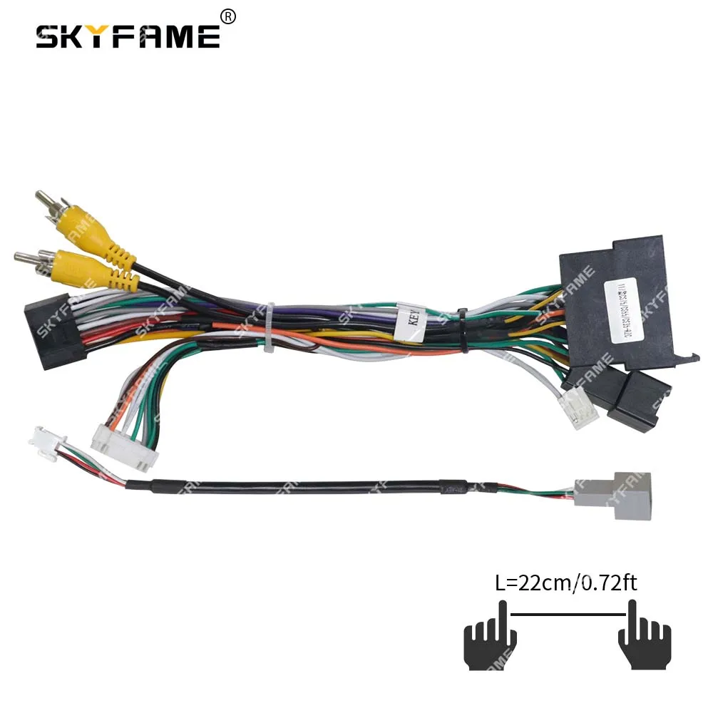 SKYFAME-Adaptador de chicote de fios do carro