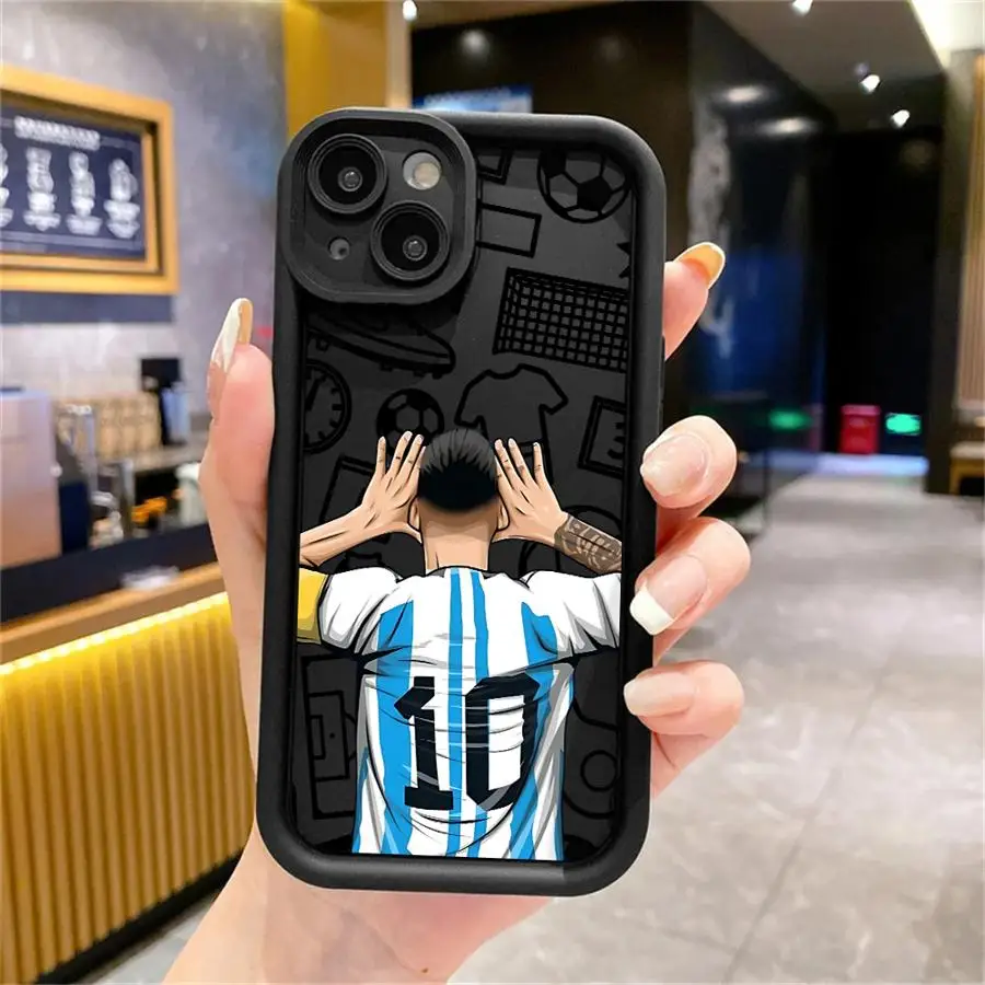 Cartoon Football Number Soft TPU Phone Case