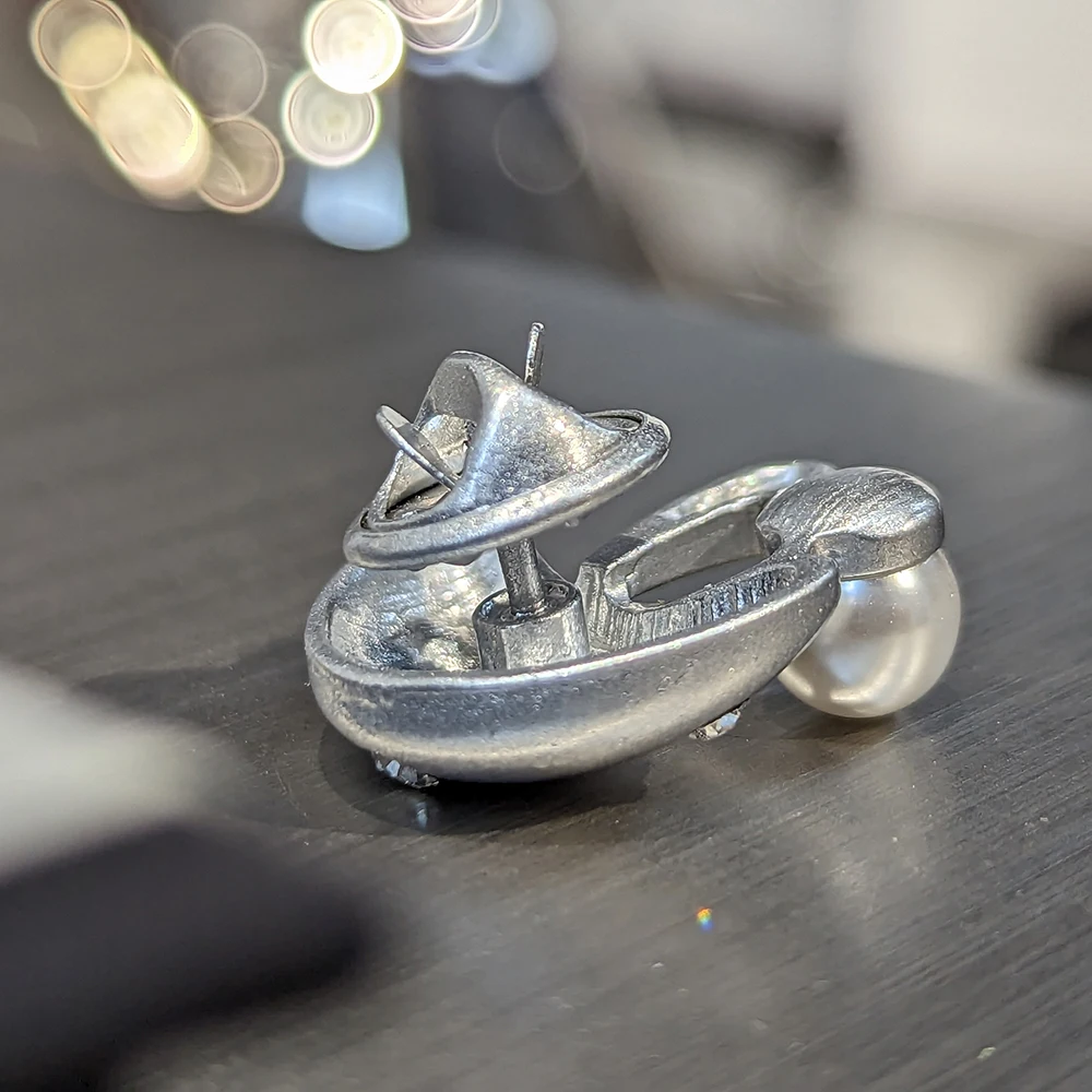 Mushroom Pearl Brooches