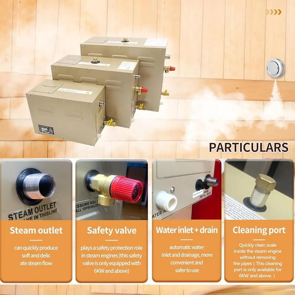 18kW Home Spa Steam Generator 4