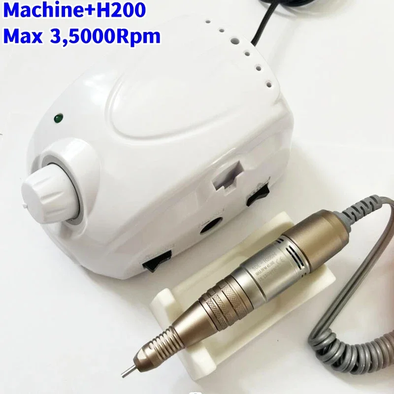 Marathon Champion-3 65W Electric Nail Drill Polish Control Box 35K 45K High Quality Handle Nail Drill Nail File Equipment Set 4